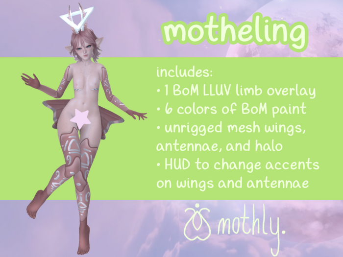 mothly. motheling - pink