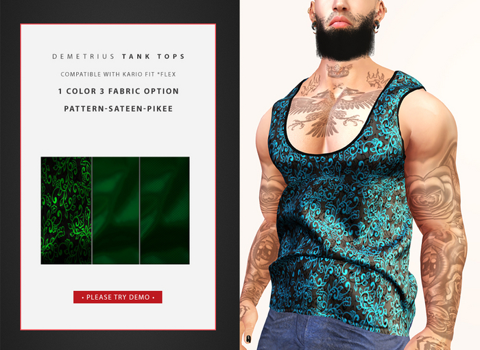 <Agnes> DEMETRIUS TRIO TANKS -KARIO FIT-FLEX#7