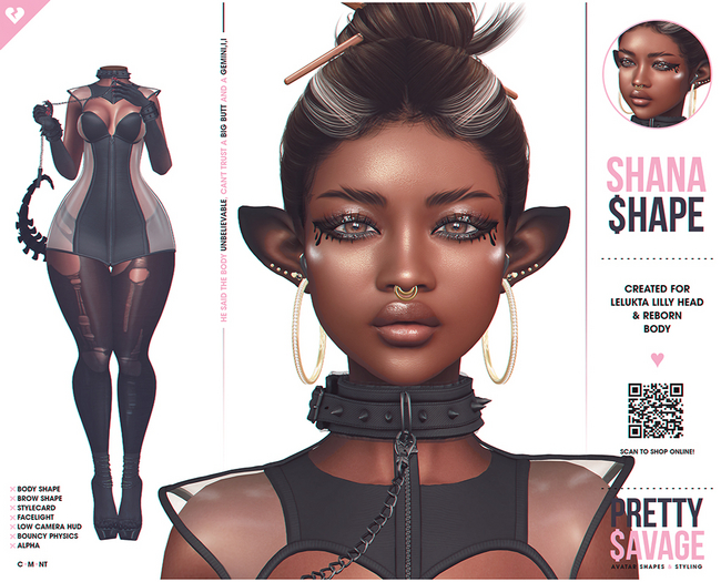 Pretty$avage - Shana Shape