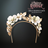 POISON ROUGE Abelia Headpiece - White