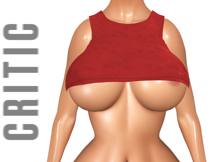 !CRITIC Steff Crop - Red