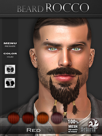[//REBIRTH/]-BEARD_rocco-V.2-Red