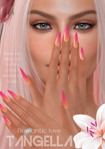 TANGELLA NAILS Romantic love