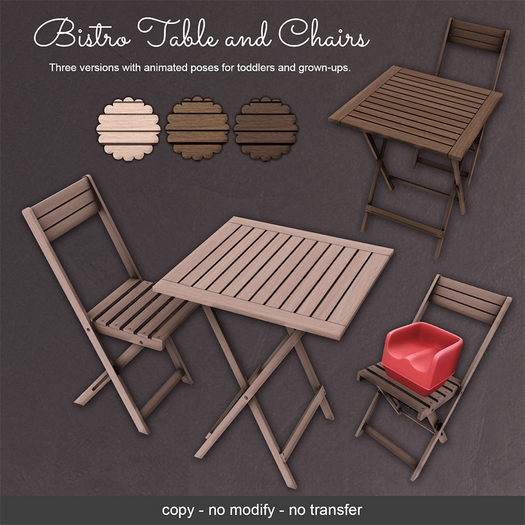LeMomo: Bistro Table and Chairs