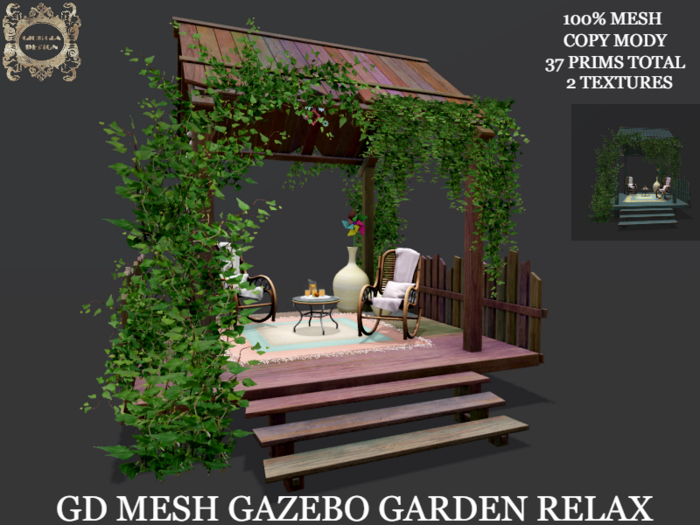 GD MESH GAZEBO GARDEN RELAX