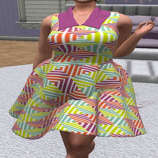 LoveMomma Multi diamond collar tank dress