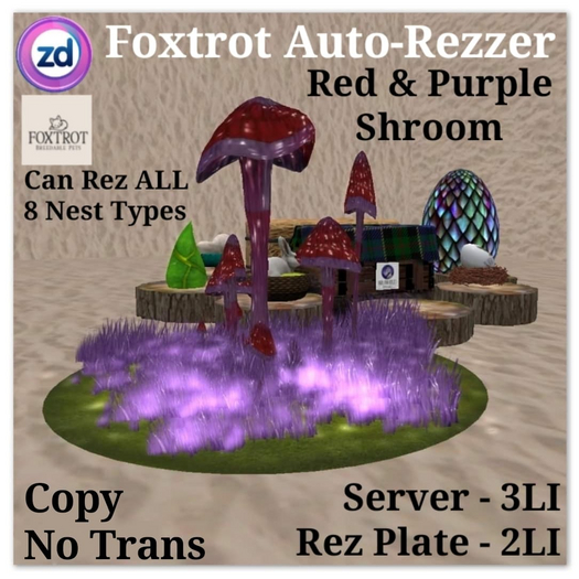 *ZD* Foxtrot Auto-Rezzer - Red & Purple Shroom