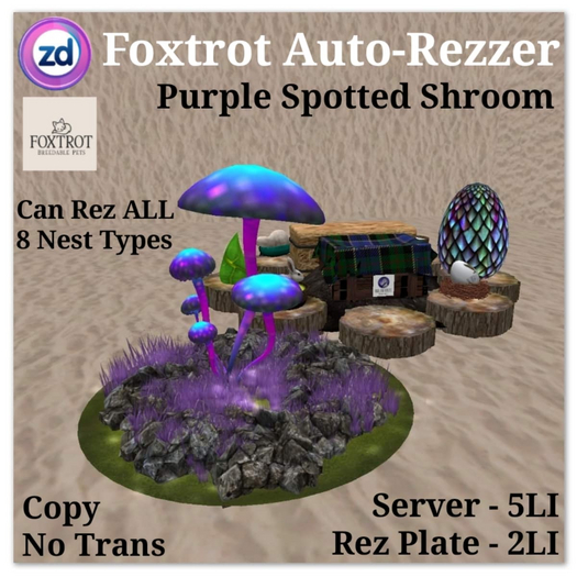 *ZD* Foxtrot Auto-Rezzer - Purple Spotted Shroom