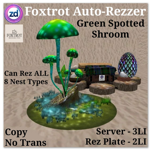 *ZD* Foxtrot Auto-Rezzer - Green Spotted Shroom