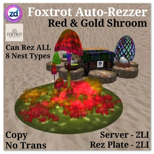 *ZD* Foxtrot Auto-Rezzer -  Red & Gold Shroom