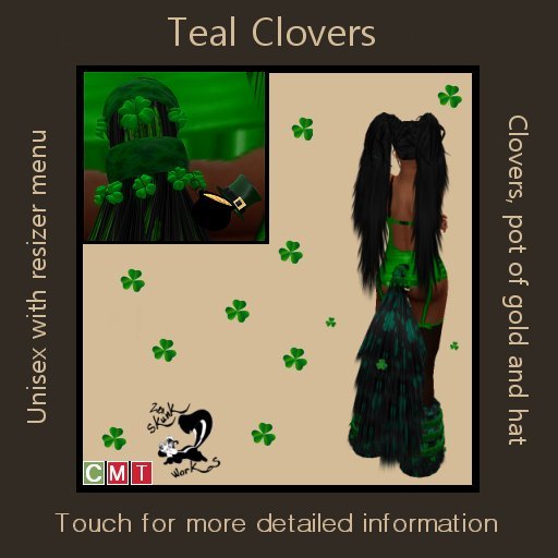 St. Patricks Day Tail - Teal