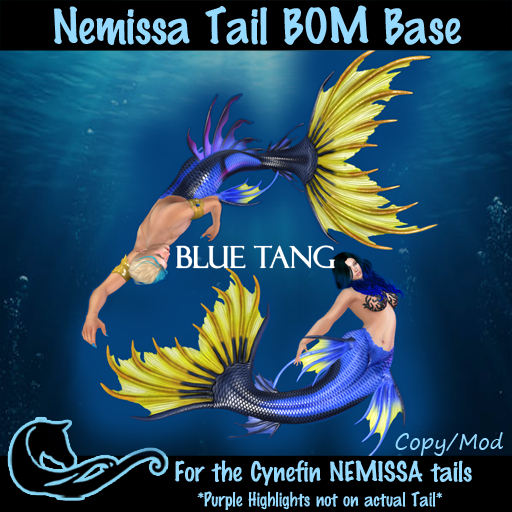 Nemissa Tail BOM Base- Blue Tang