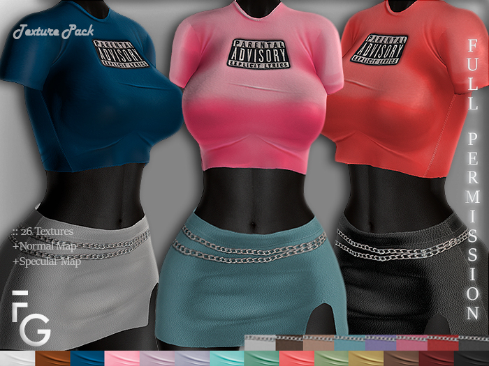 .Fragile. 26 Full Perm Textures for Freedom in Art Outfit 1