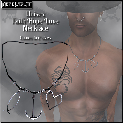 UnisexFaithHopeLoveNecklace/MadeForYou
