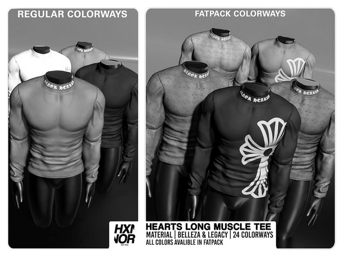 HX: Hearts Long Muscle Tee Fatpack DEMO "BOXED"