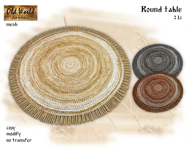 Round carpet set2 - Old World - Rustic / Medieval Decorations