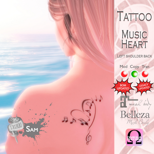- SAM TATTOO - MUSIC HEART