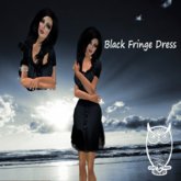 Black Fringe Dress