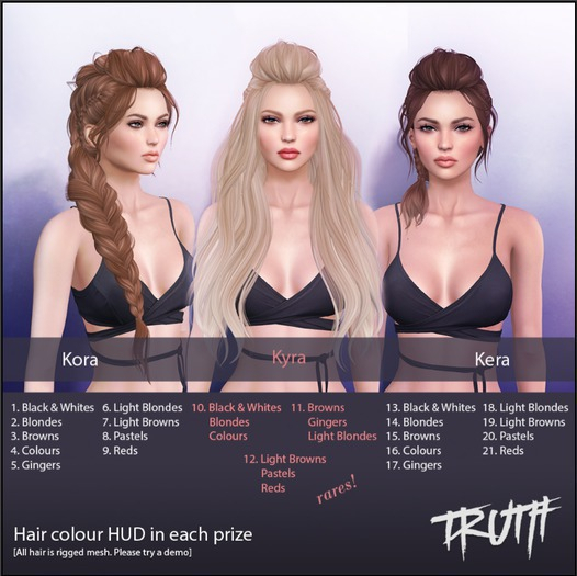 *SALE* TRUTH HAIR Kyra [L/Browns Pastels Reds] Boxed RARE