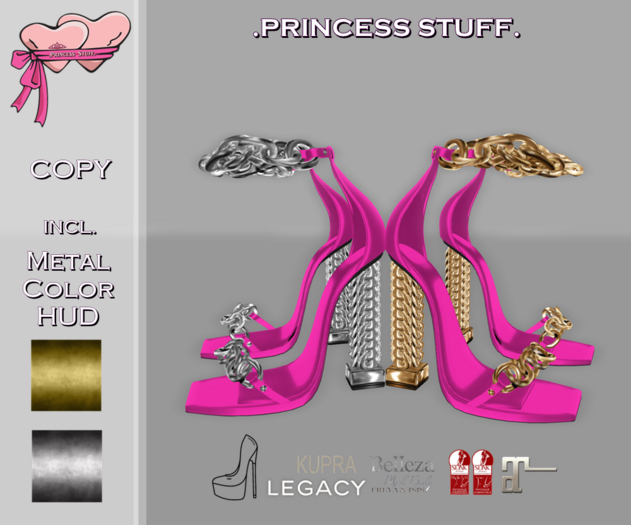 .Princess Stuff. [In Chains Heels] .Barbie Pink._add