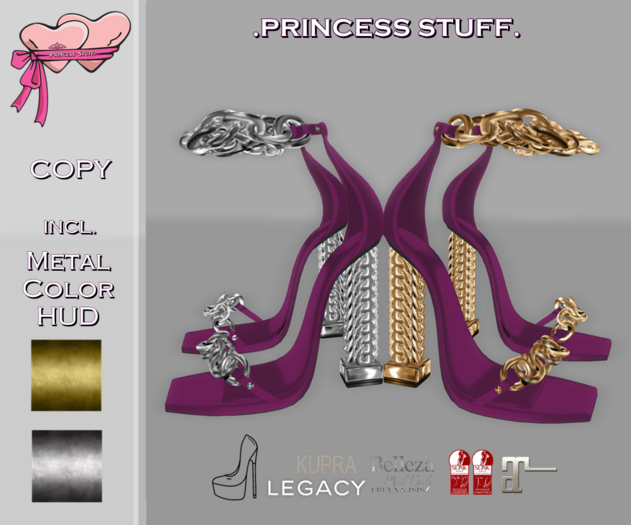 .Princess Stuff. [In Chains Heels] .Plum._add