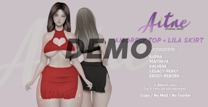 .Aitne. Lila skirt - DEMO