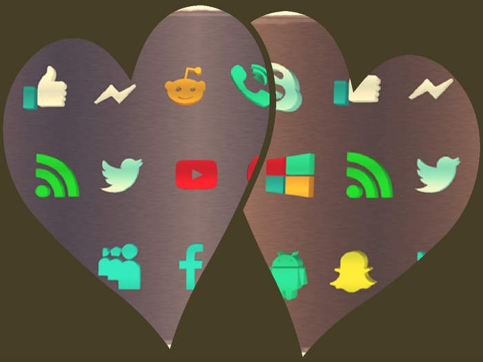 Metallic Social Media Icons