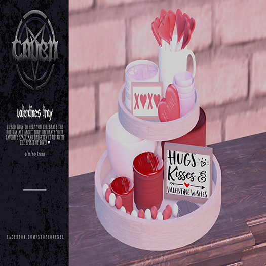 Coven. - Valentines Tier Tray