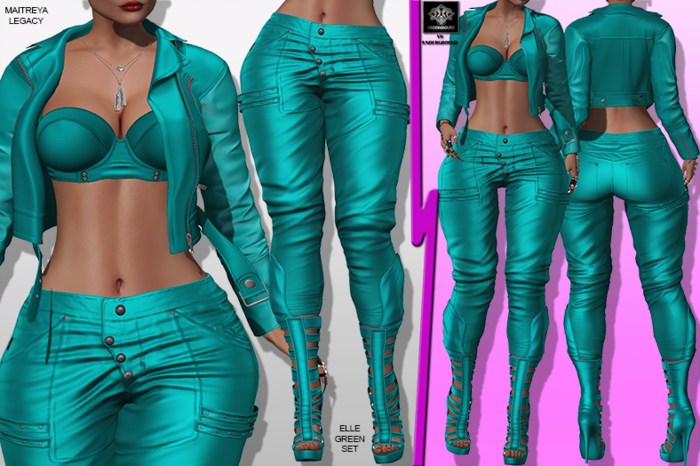 **ELLE GREEN SEA ROCKER STYLE COMPLET OUTFIT** (WEAR)