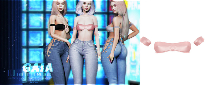 Gaia - Flo Crop Top BLUSH