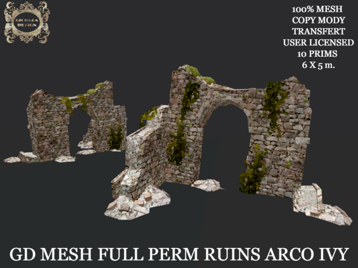 GD MESH FULL PERM RUINS ARCO IVY