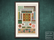 Grammar of Ornament - Chinese 03 | Mesh Frame with 6 texture options