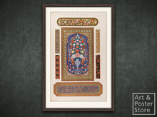 Grammar of Ornament - Indian 06 | Mesh Frame with 6 texture options