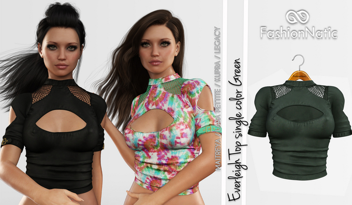Everleigh Top Green - Maitreya Lara, Lara Petite, Kupra Original, Legacy, Reborn, Reborn Juicy - FashionNatic