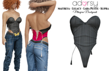 adorsy - Allegra Bodysuit Black - Maitreya/Legacy/Lara Petite/Kupra