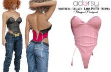 adorsy - Allegra Bodysuit Pink - Maitreya/Legacy/Lara Petite/Kupra