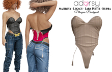 adorsy - Allegra Bodysuit Brown - Maitreya/Legacy/Lara Petite/Kupra