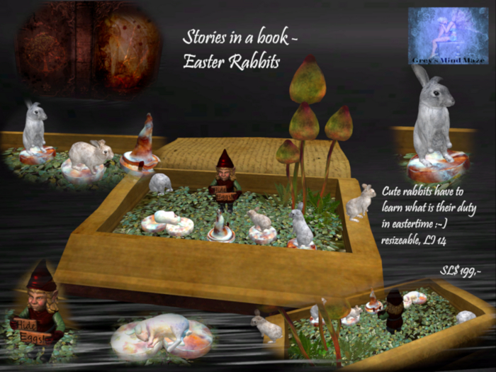 Grey's Stories in a book - Easter Rabbits