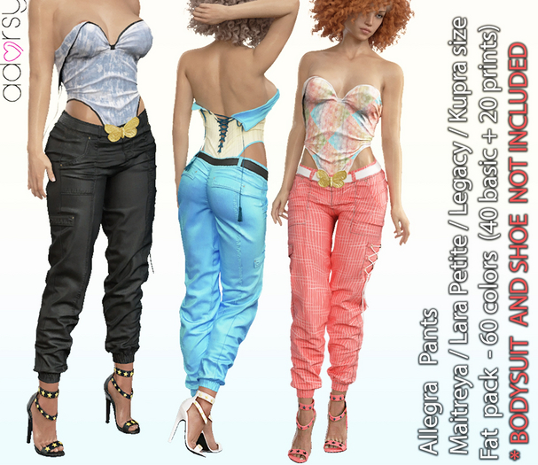 adorsy - Allegra Pants Fatpack - Maitreya/Legacy/Kupra