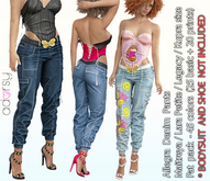 adorsy - Allegra Denim Pants Fatpack - Maitreya/Legacy/Kupra