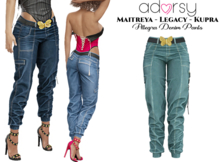 adorsy - Allegra Denim Pants Petrol - Maitreya/Legacy/Kupra