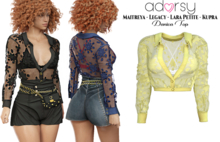 adorsy - Danica Lace Top Yellow - Maitreya/Legacy/Lara Petite/Kupra