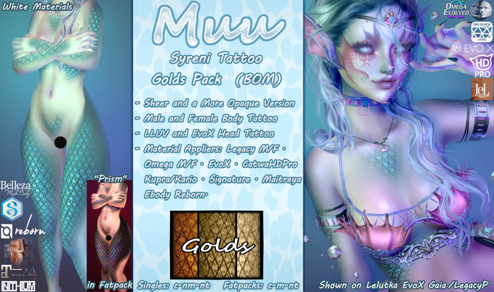 Muu~ Syreni - Golds