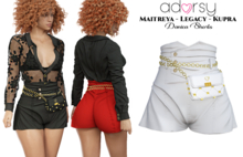 adorsy - Danica Shorts White - Maitreya/Legacy/Kupra