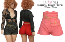 adorsy - Danica Shorts Coral - Maitreya/Legacy/Kupra