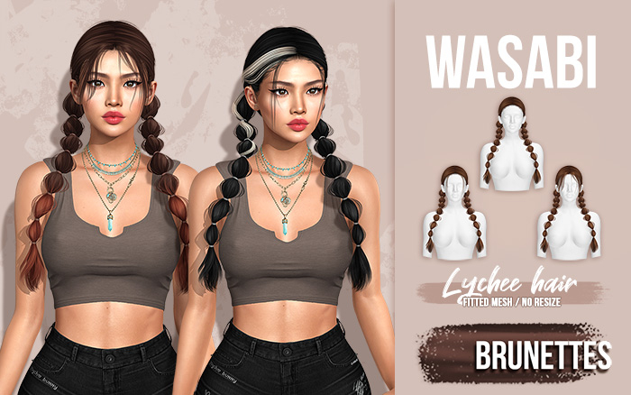 Wasabi // Lychee Hair - Brunettes
