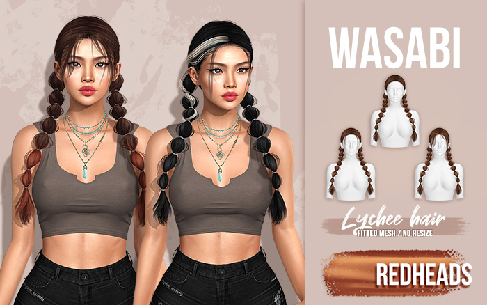 Wasabi // Lychee Hair - Redheads