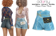adorsy - Danica Denim Shorts Splash - Maitreya/Legacy/Kupra