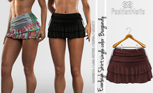 Everleigh Skirt Burgundy - Maitreya Lara, Lara Petite, Kupra Original, Legacy, Reborn, Reborn Juicy - FashionNatic