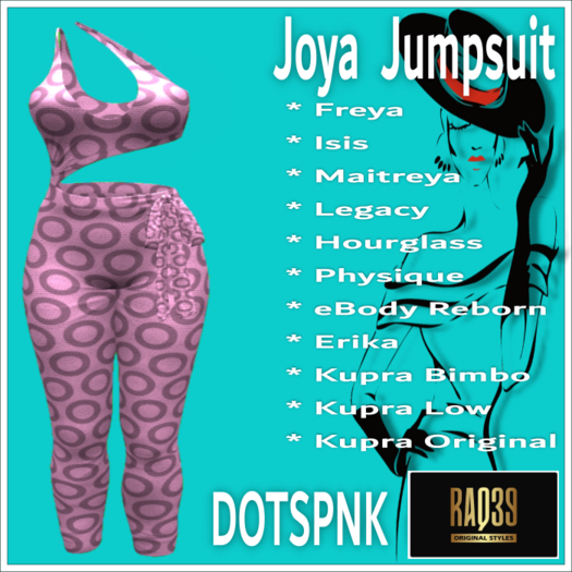 [R39] Joya Jumpsuit-DOTSPNK